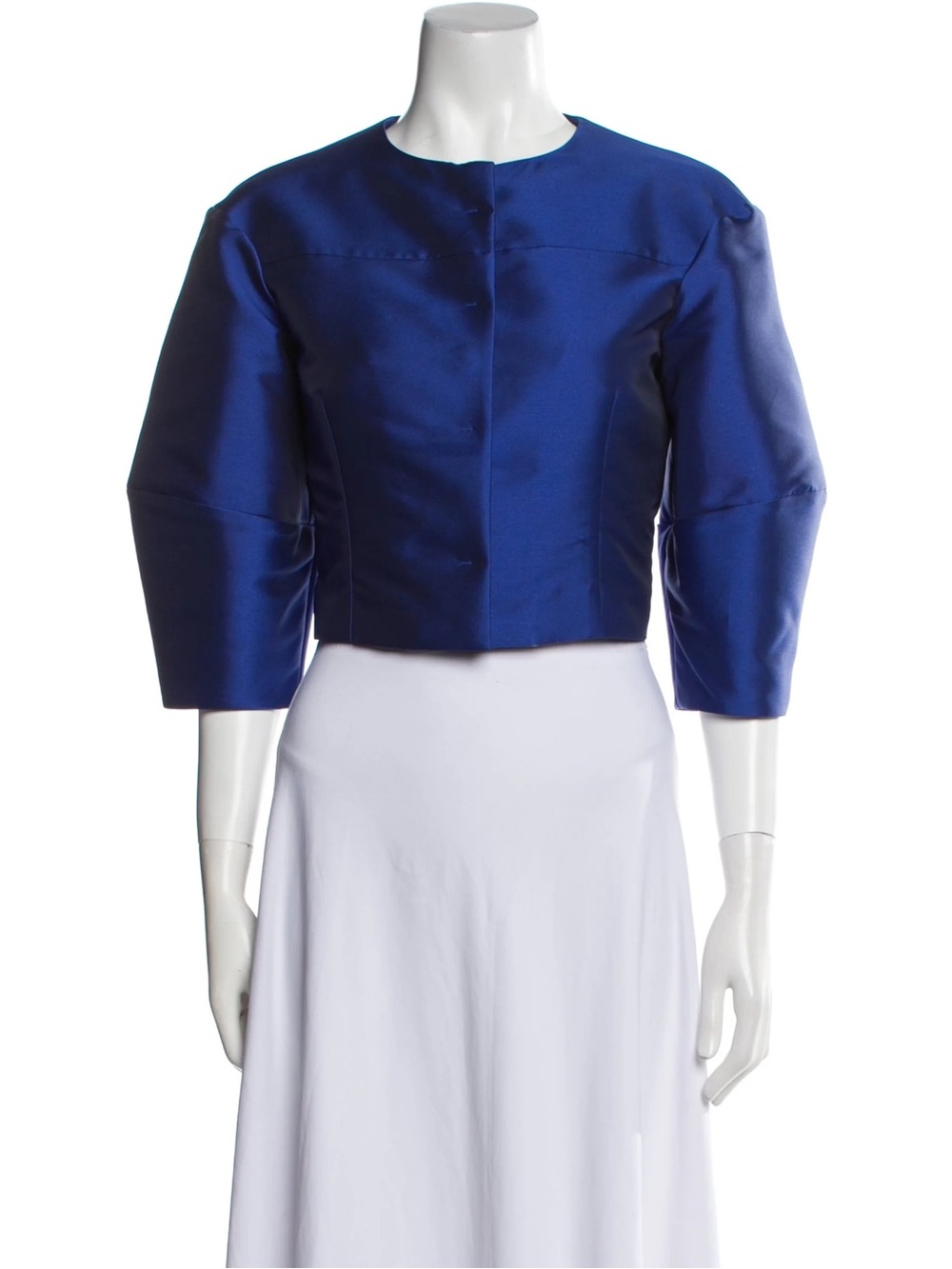Philosophy di Lorenzo Serafini Royal Blue Cropped Blazer
